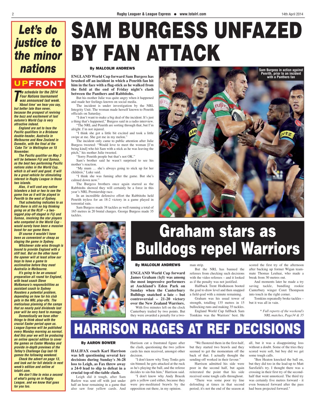 League Express Preview Pages