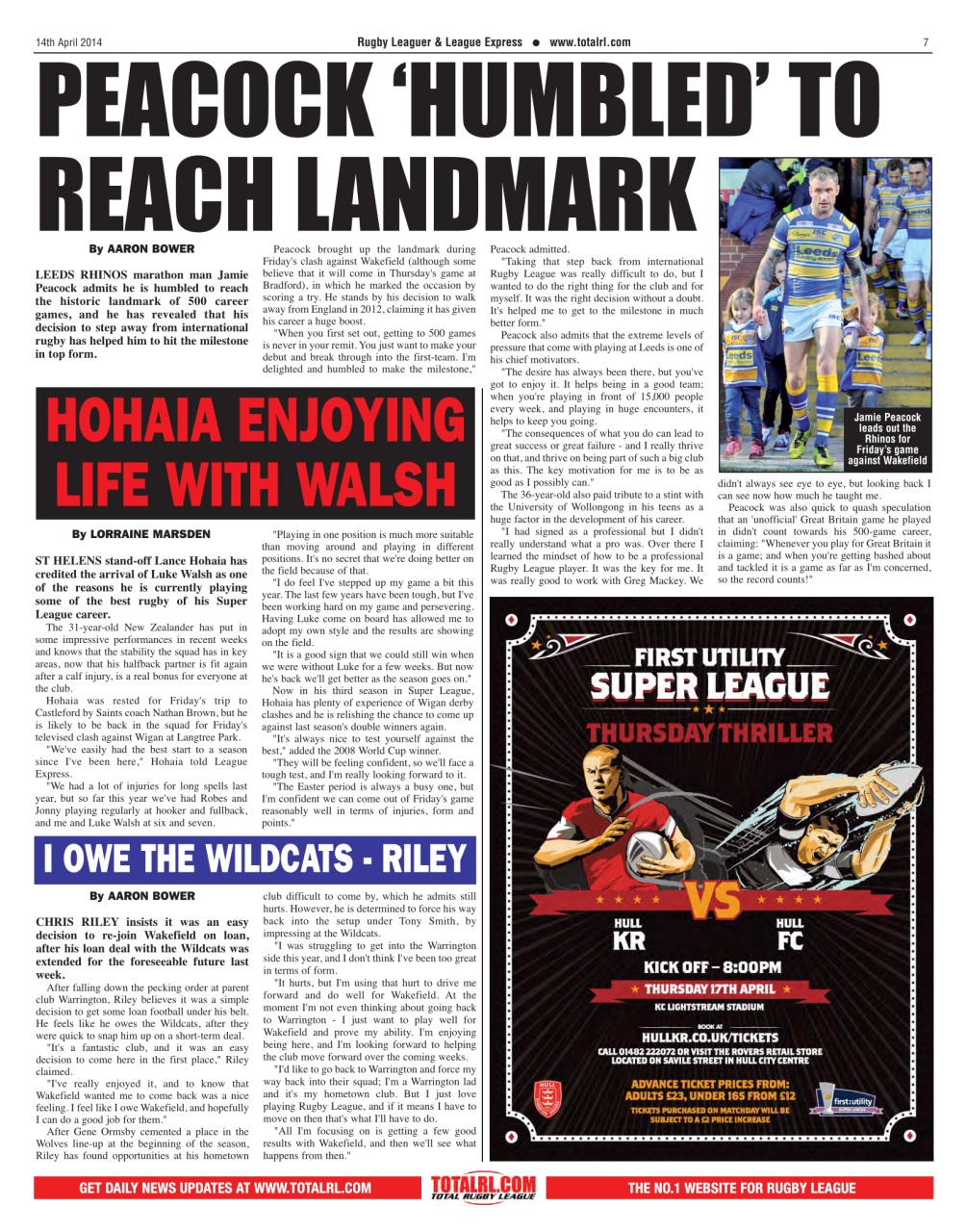 League Express Preview Pages