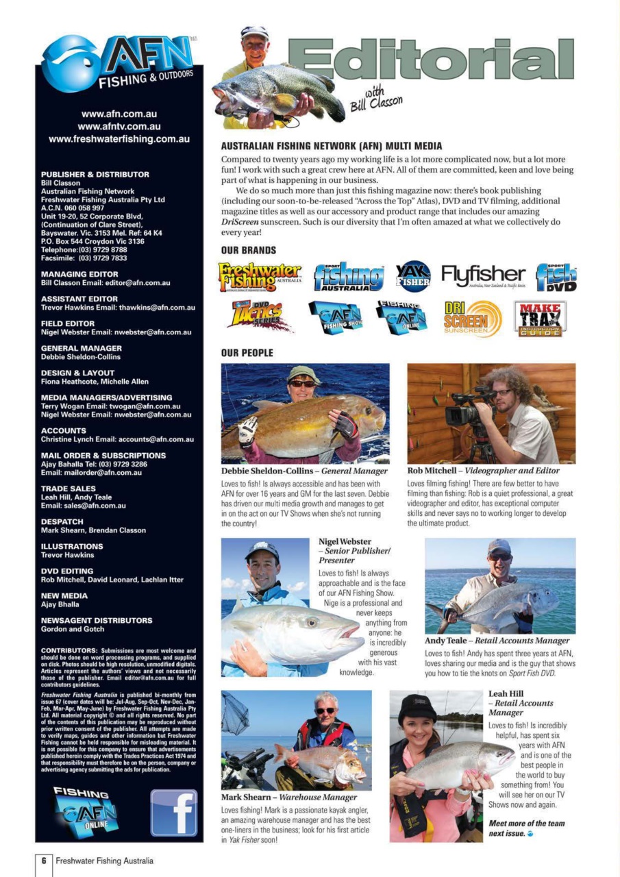 Freshwater Fishing Australia Preview Pages