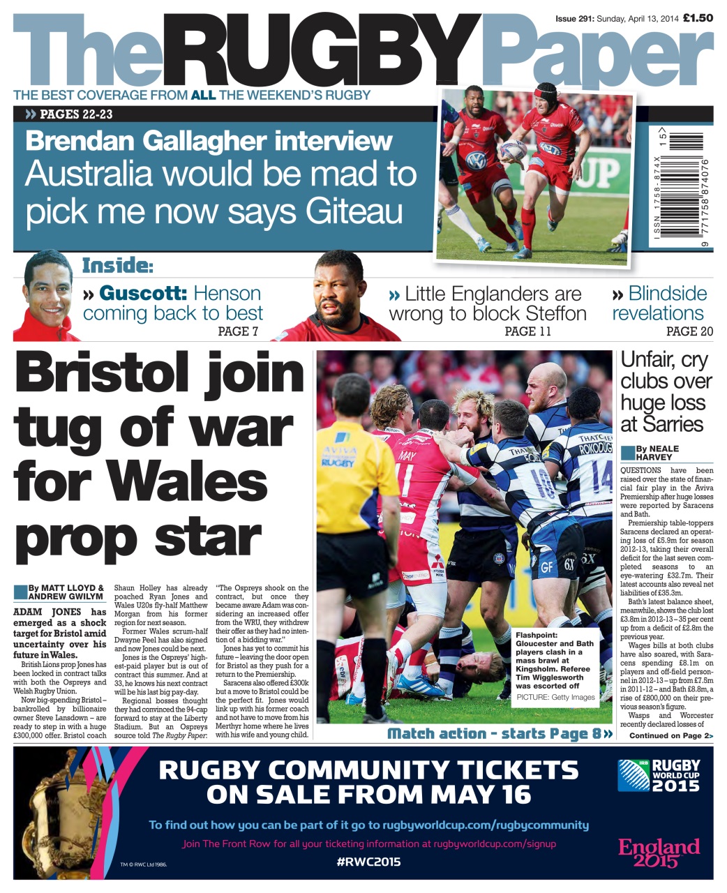 The Rugby Paper Preview Pages