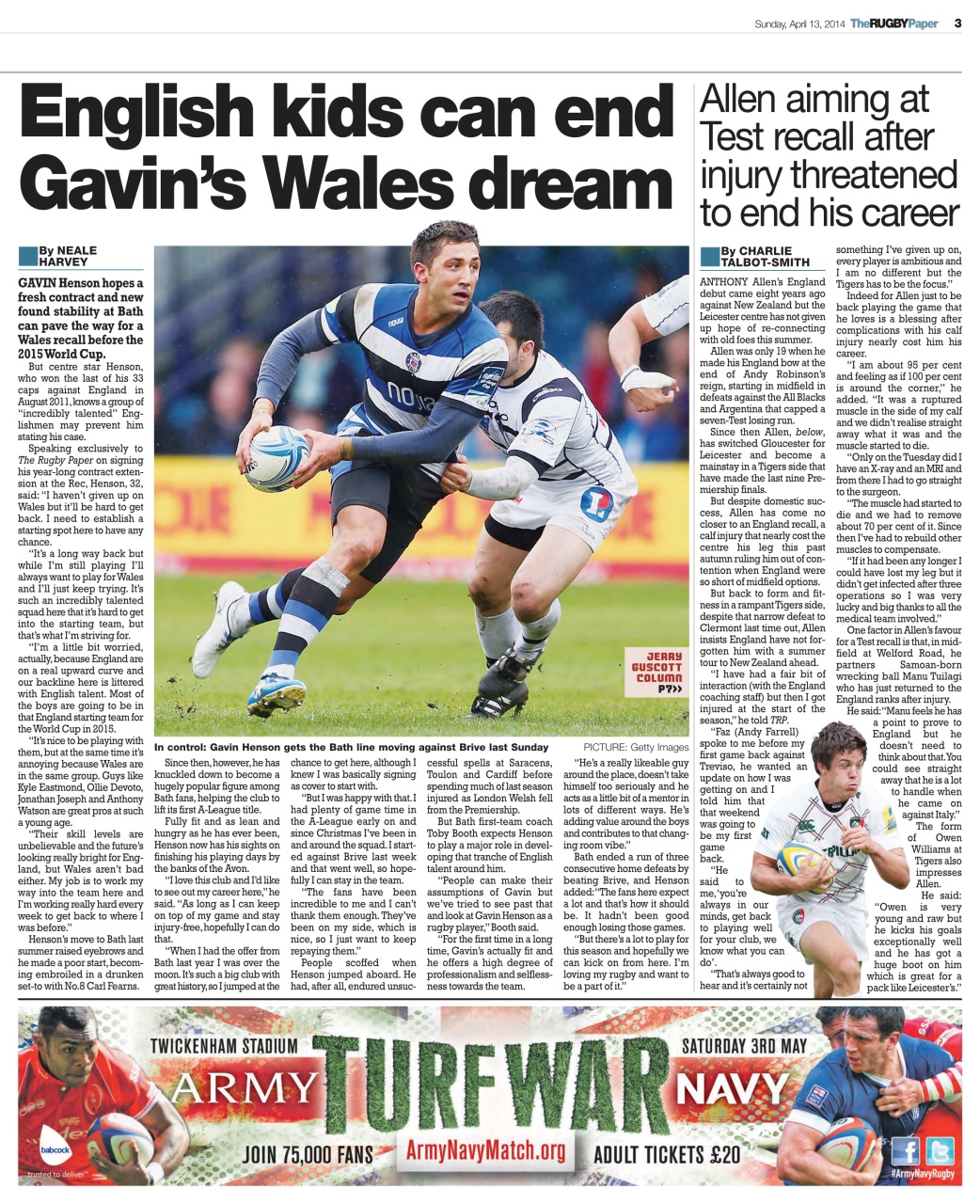 The Rugby Paper Preview Pages