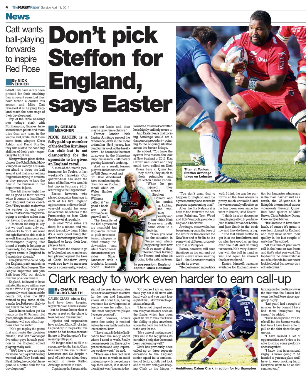 The Rugby Paper Preview Pages