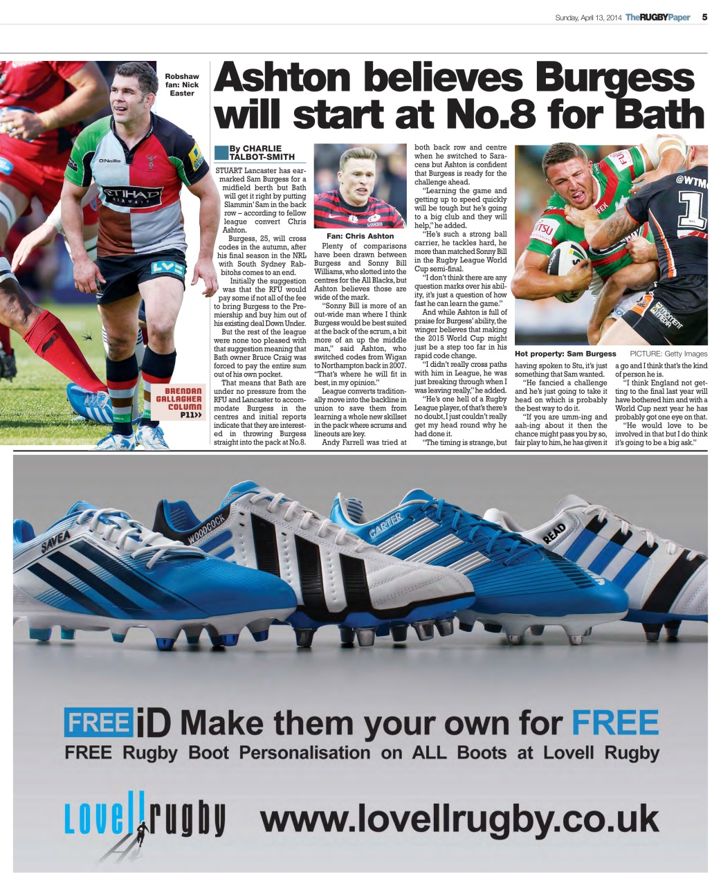 The Rugby Paper Preview Pages