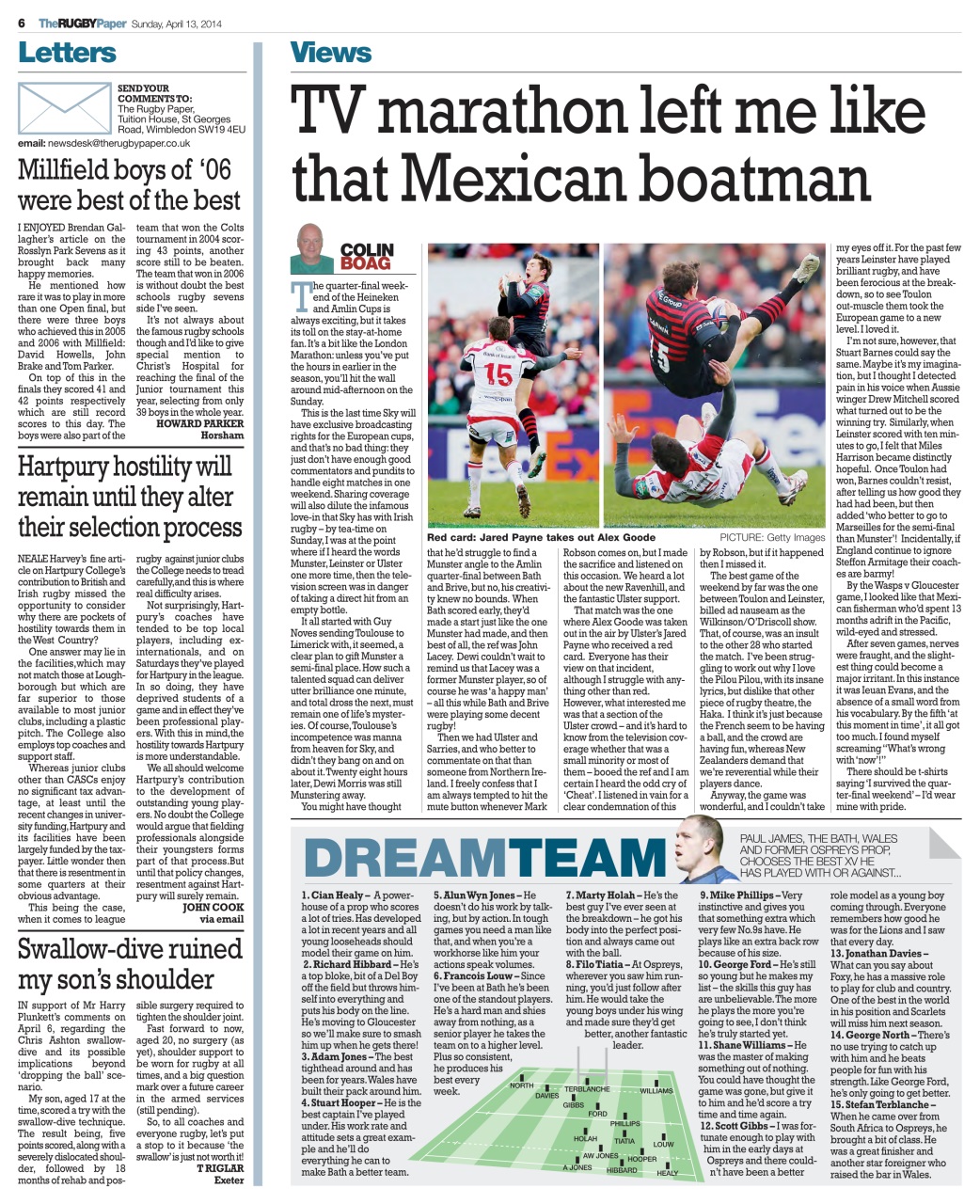 The Rugby Paper Preview Pages