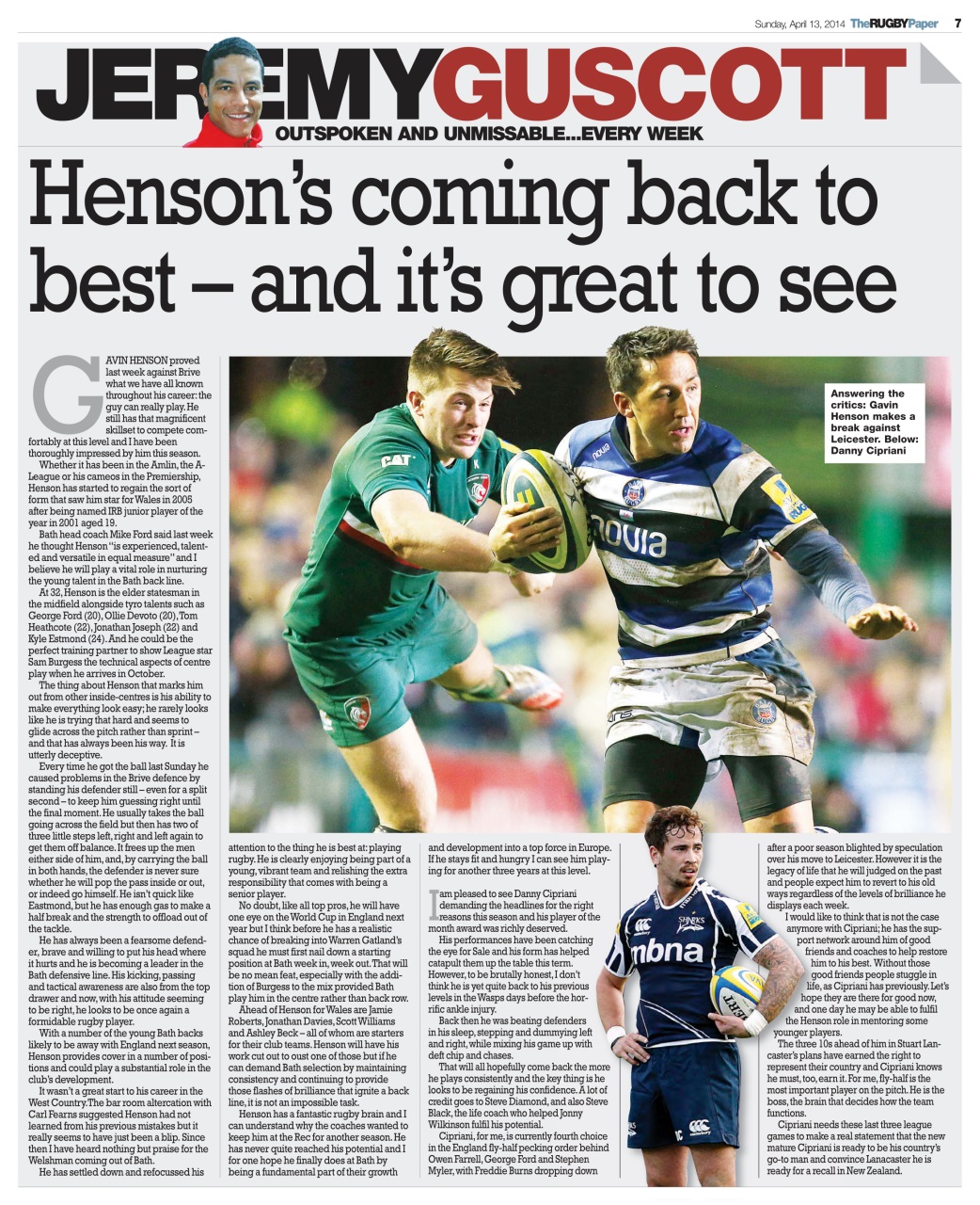 The Rugby Paper Preview Pages