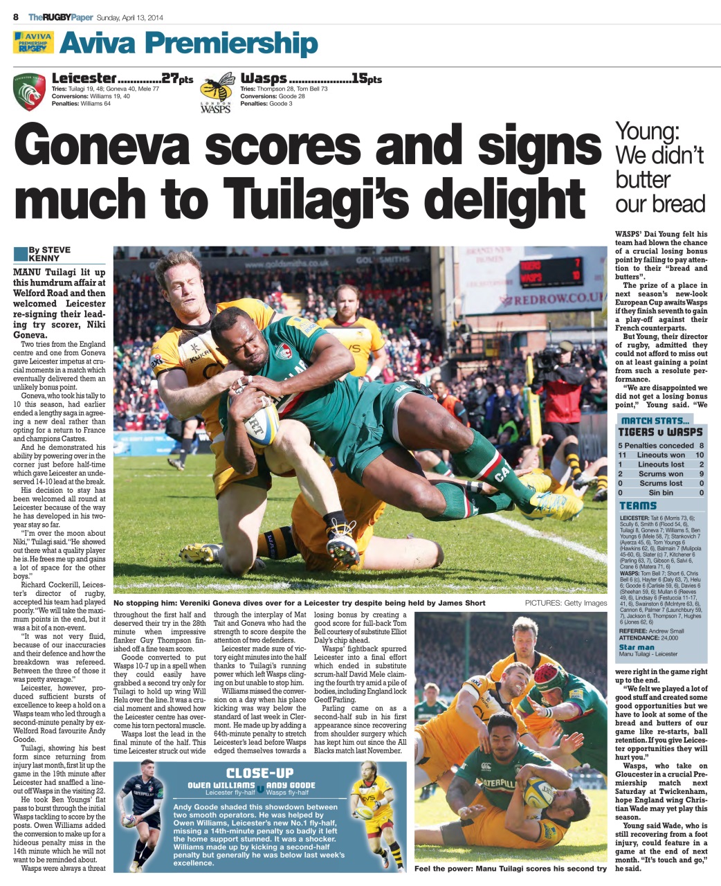 The Rugby Paper Preview Pages