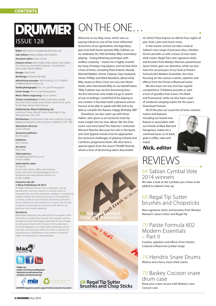 iDrum magazine: Never miss a beat Preview Pages