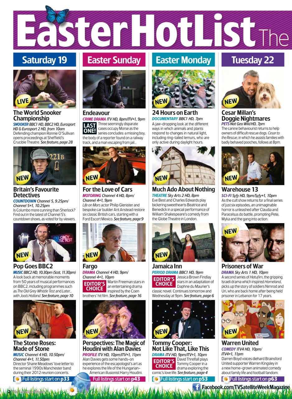 TV & Satellite Week Preview Pages