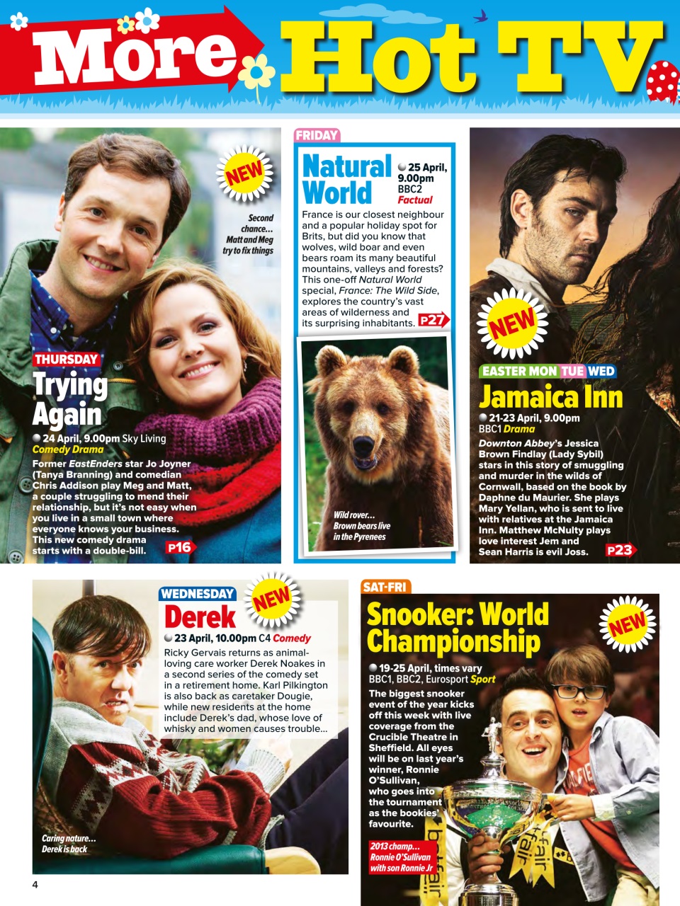 What's on TV Preview Pages