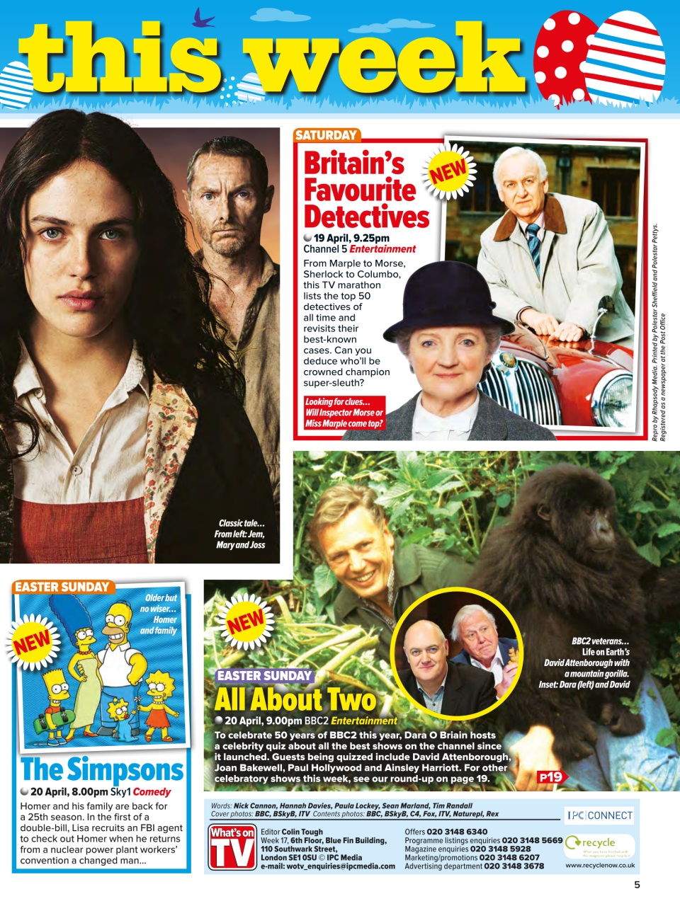 What's on TV Preview Pages