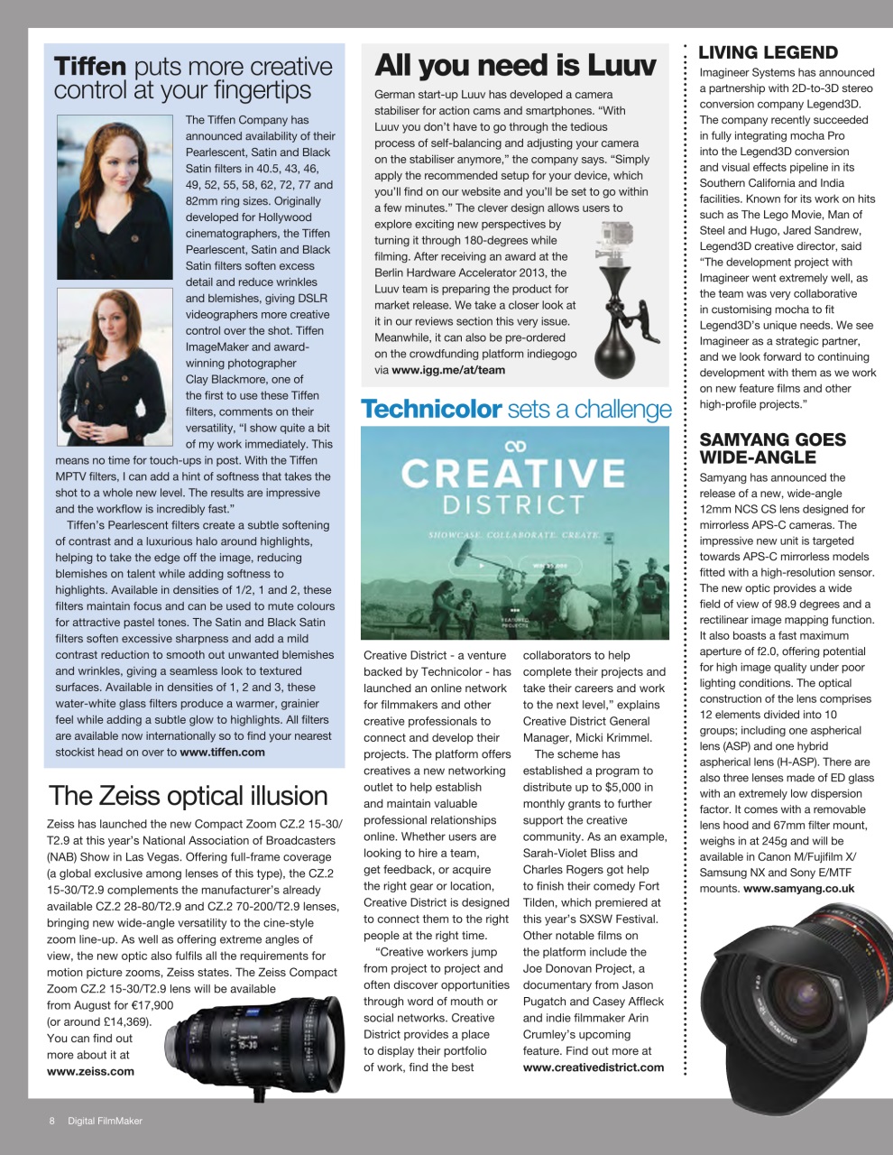 Digital FilmMaker Preview Pages