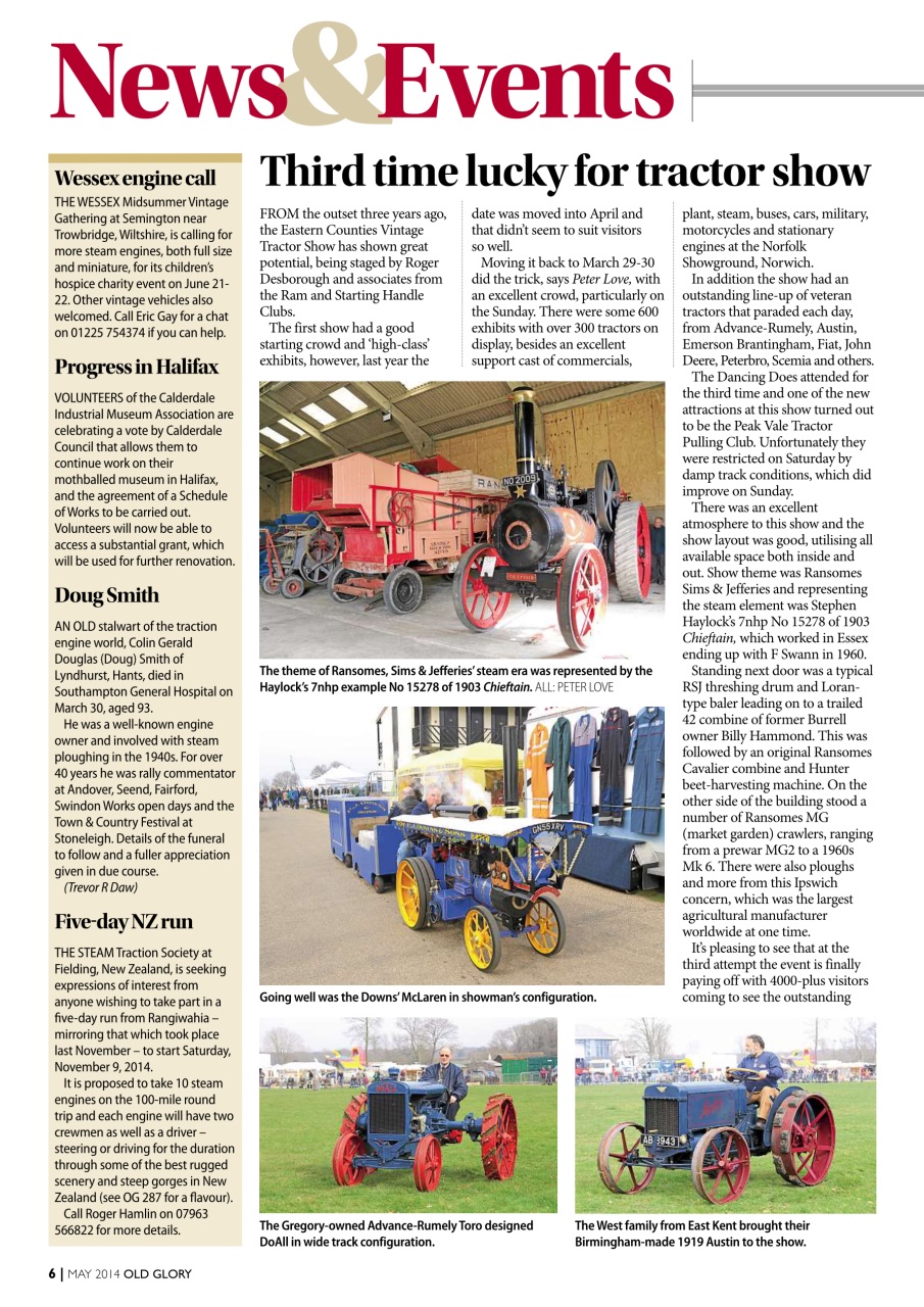 Old Glory Magazine Preview Pages