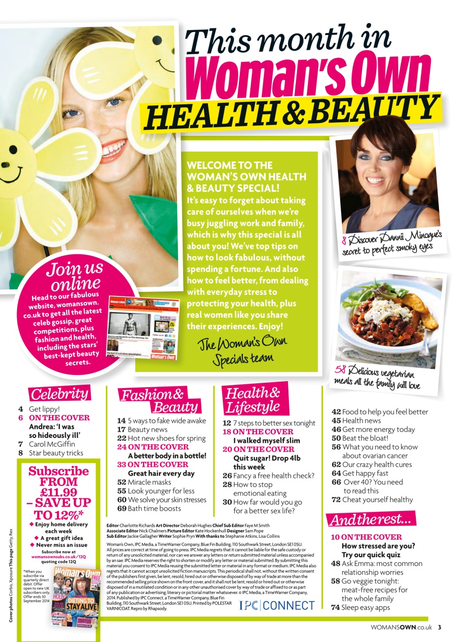 Woman's Own Lifestyle Special Preview Pages