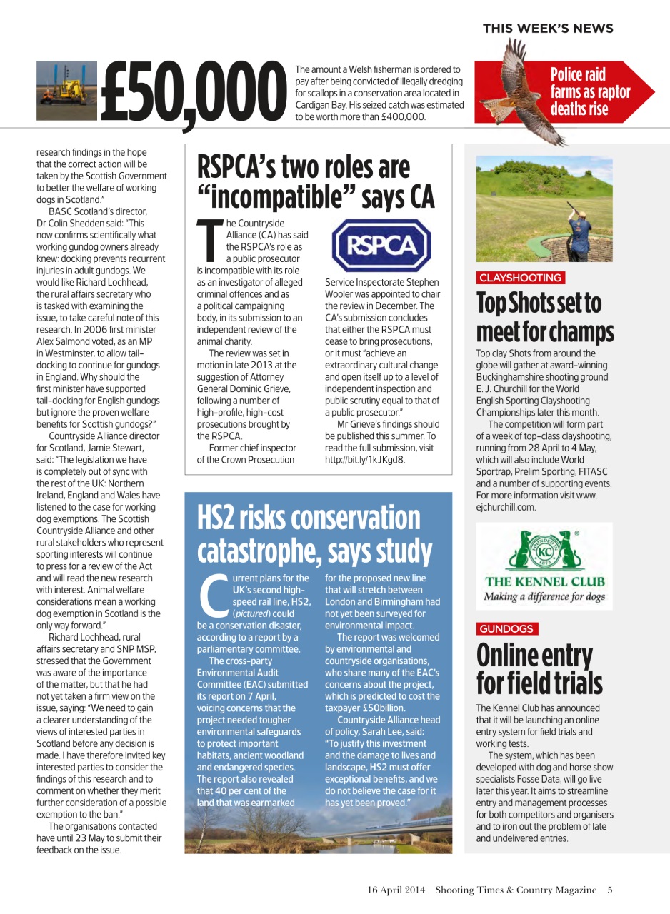 Shooting Times & Country Preview Pages