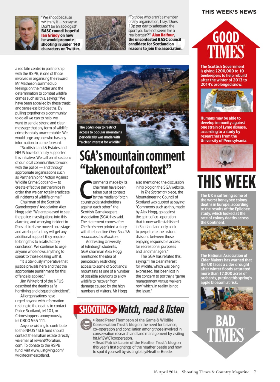 Shooting Times & Country Preview Pages