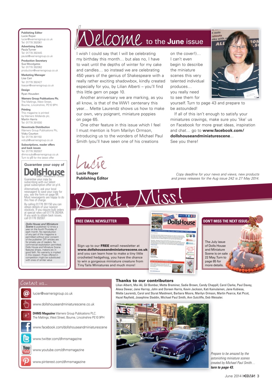 Dolls House and Miniature Scene Preview Pages