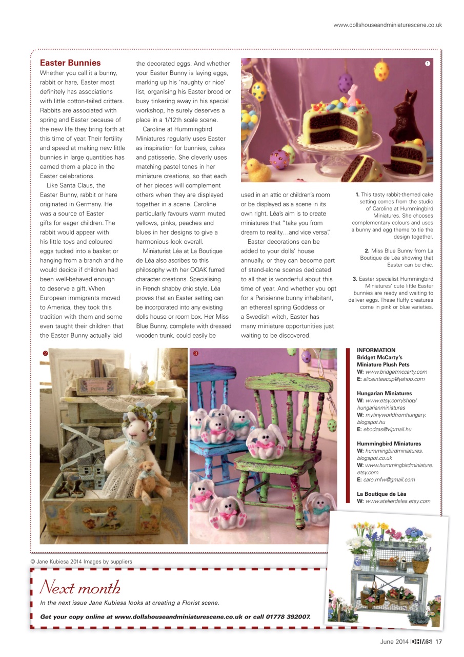 Dolls House and Miniature Scene Preview Pages