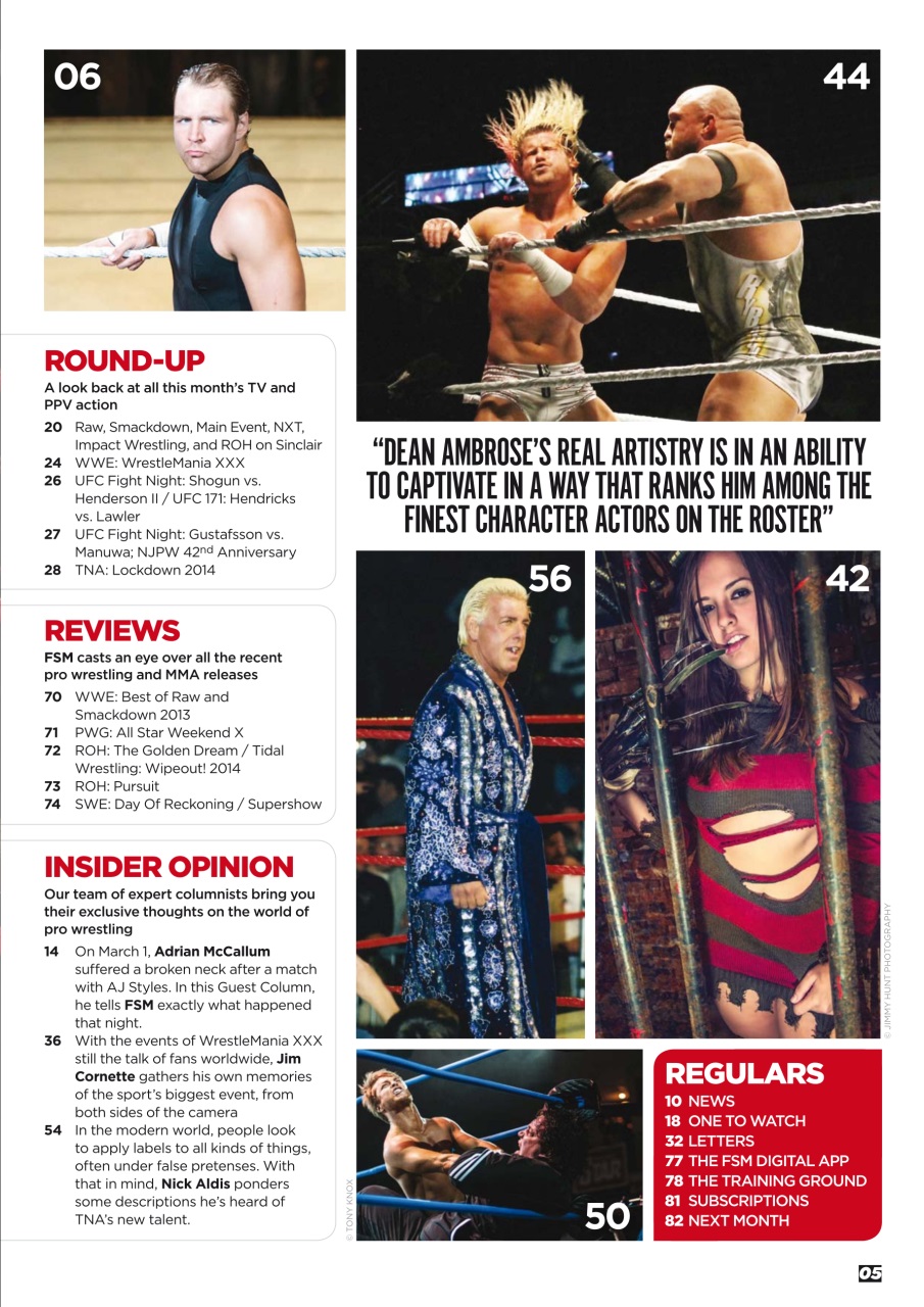 Wrestletalk Magazine Preview Pages