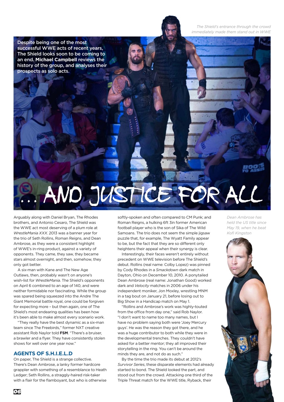 Wrestletalk Magazine Preview Pages