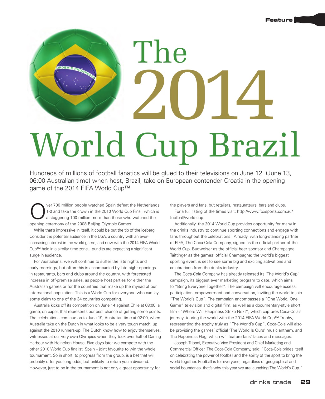 Drinks Trade Preview Pages