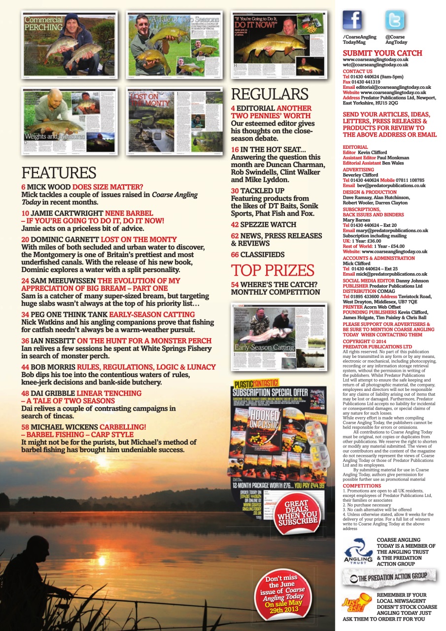 Coarse Angling Today Preview Pages