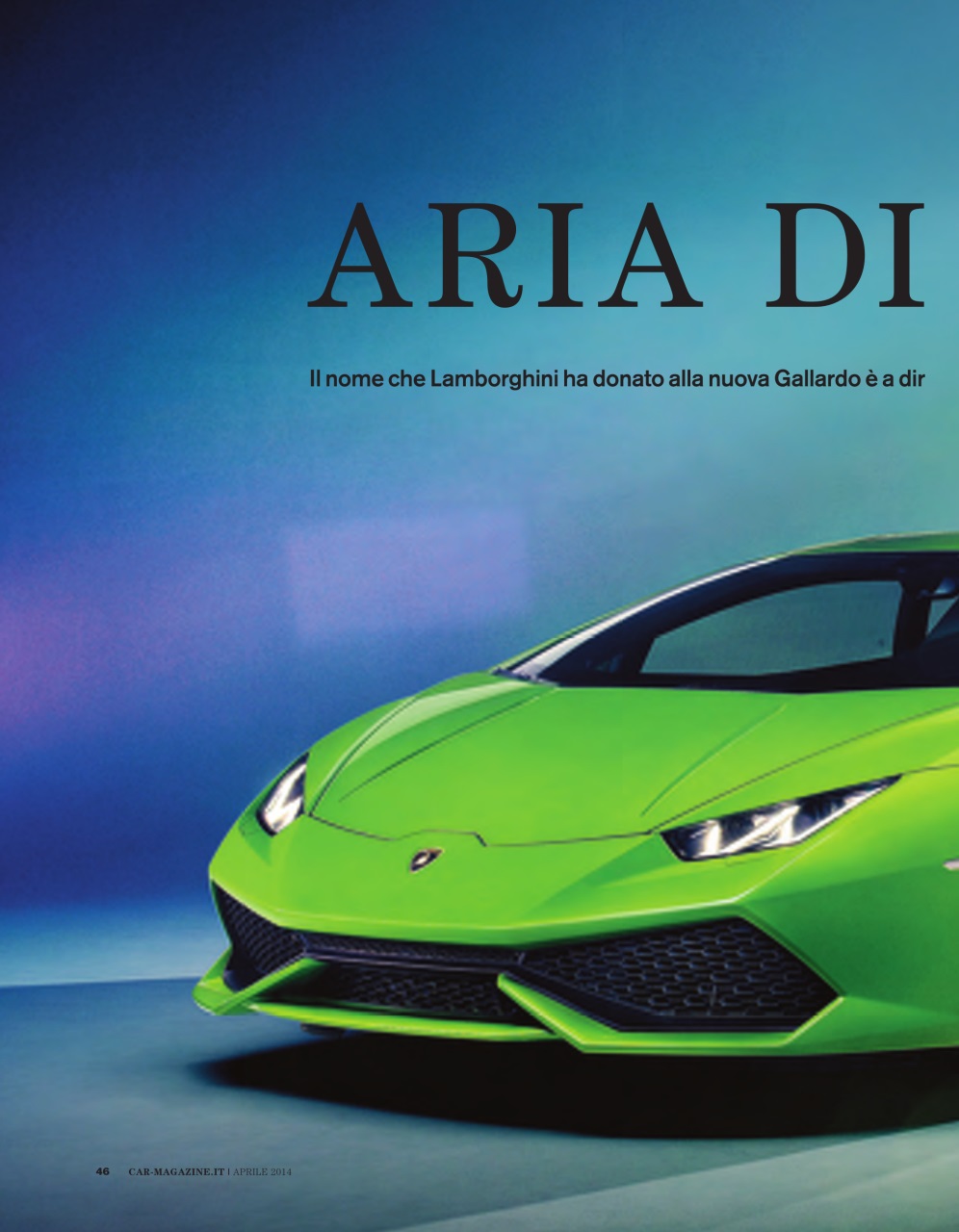 CAR magazine Italia Preview Pages