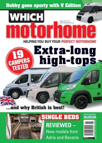 What Motorhome magazine issue Extra-long high tops: June 2014