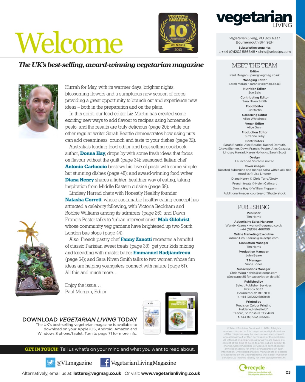 Vegetarian Living Preview Pages