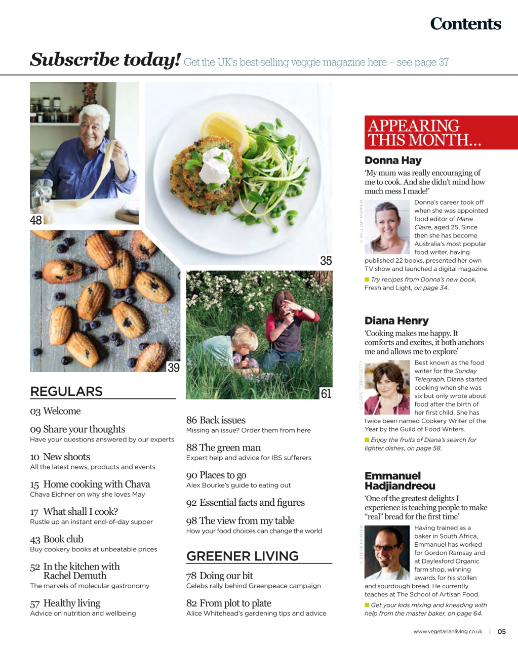 Vegetarian Living Preview Pages