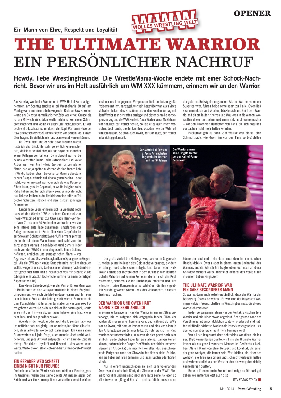 Power-Wrestling Preview Pages