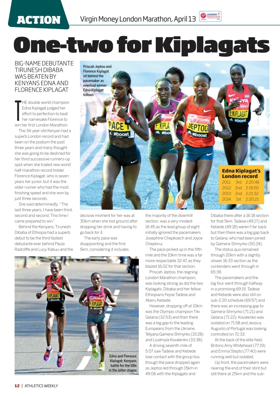 AW – Athletics Weekly Magazine Preview Pages