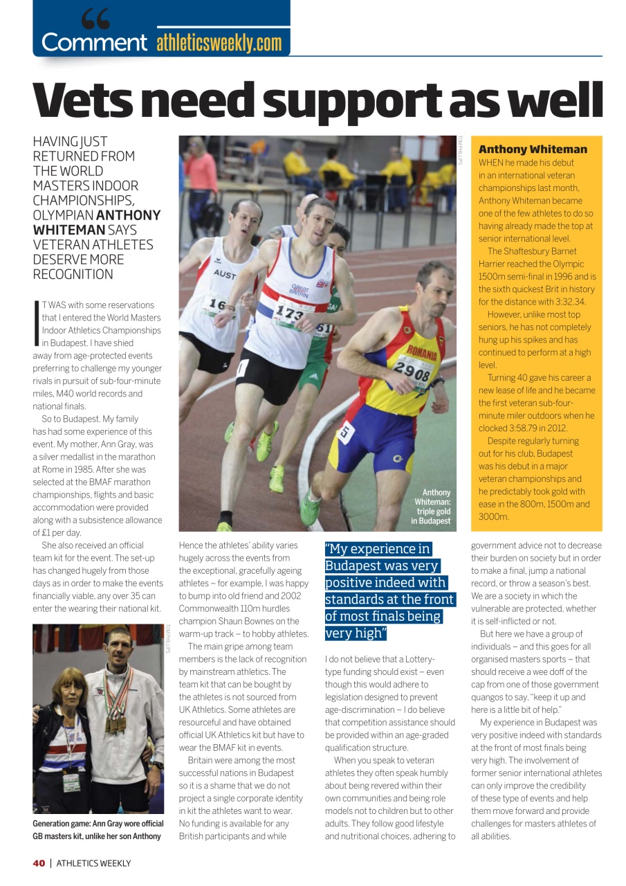 AW – Athletics Weekly Magazine Preview Pages