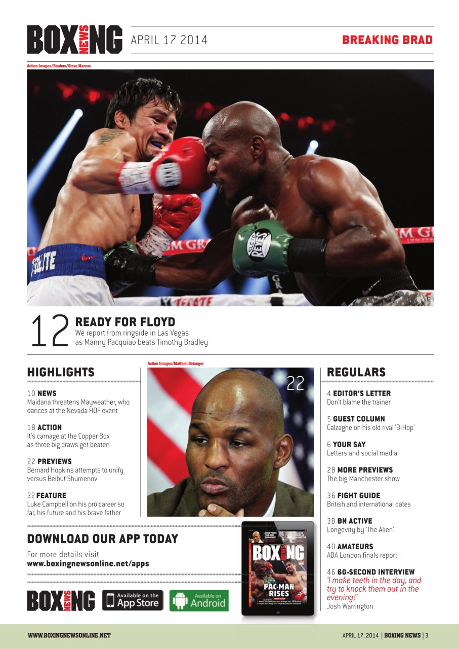 Boxing News Preview Pages