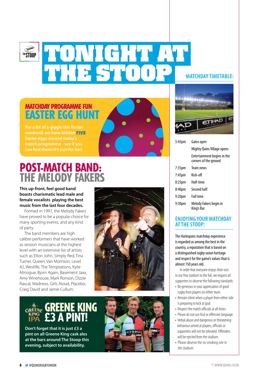 Harlequins Preview Pages