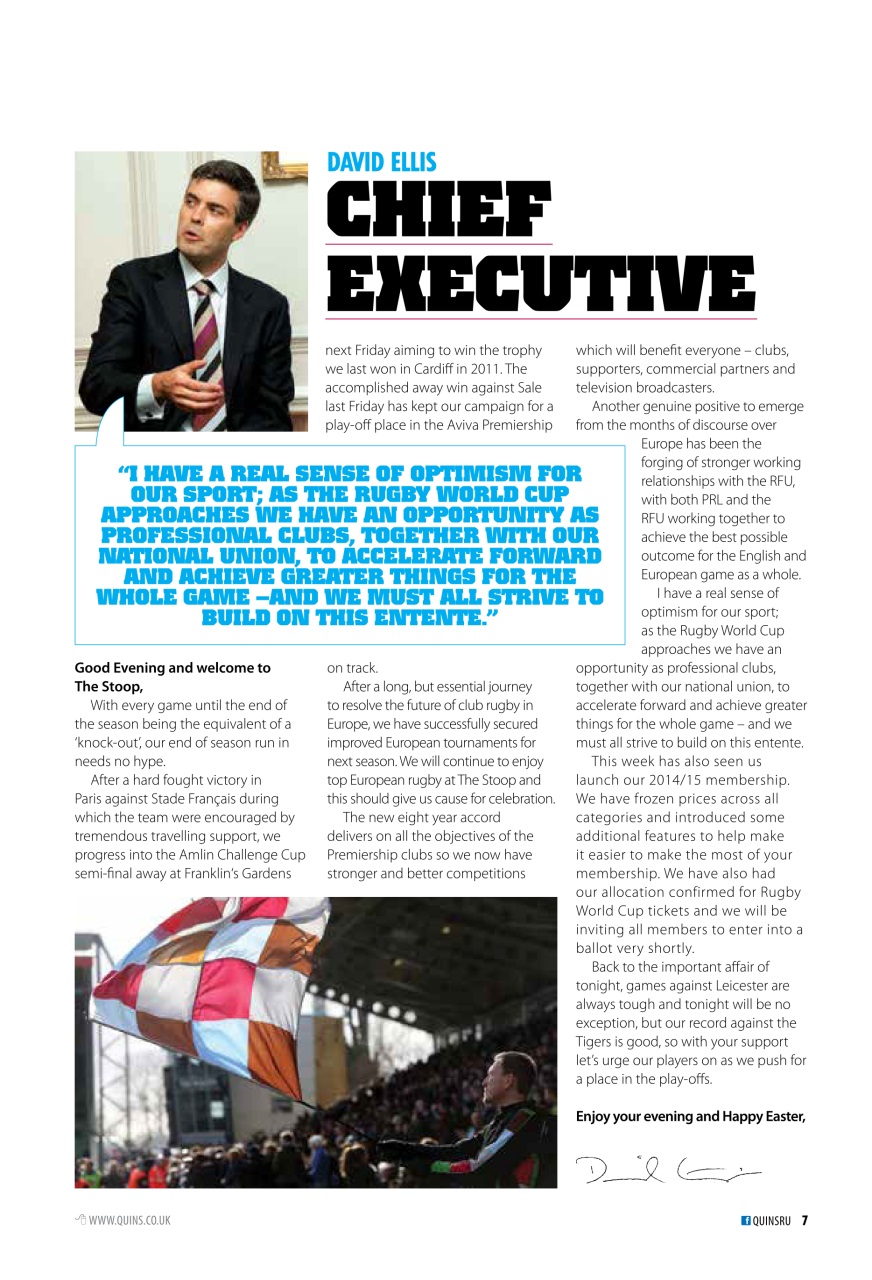 Harlequins Preview Pages