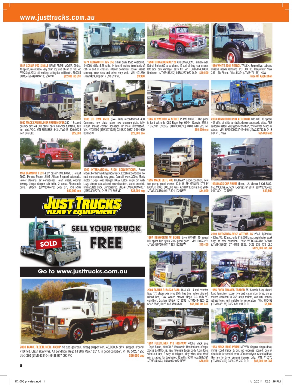 JUST TRUCKS Preview Pages
