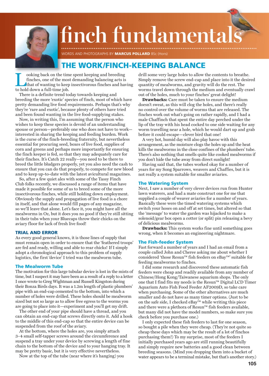 Australian Birdkeeper Magazine Preview Pages