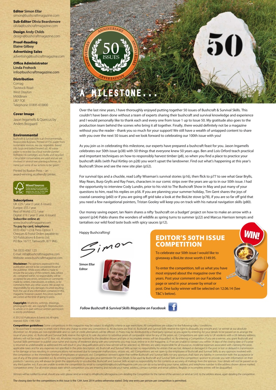 Bushcraft & Survival Skills Magazine Preview Pages