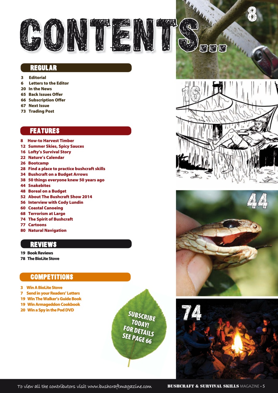 Bushcraft & Survival Skills Magazine Preview Pages