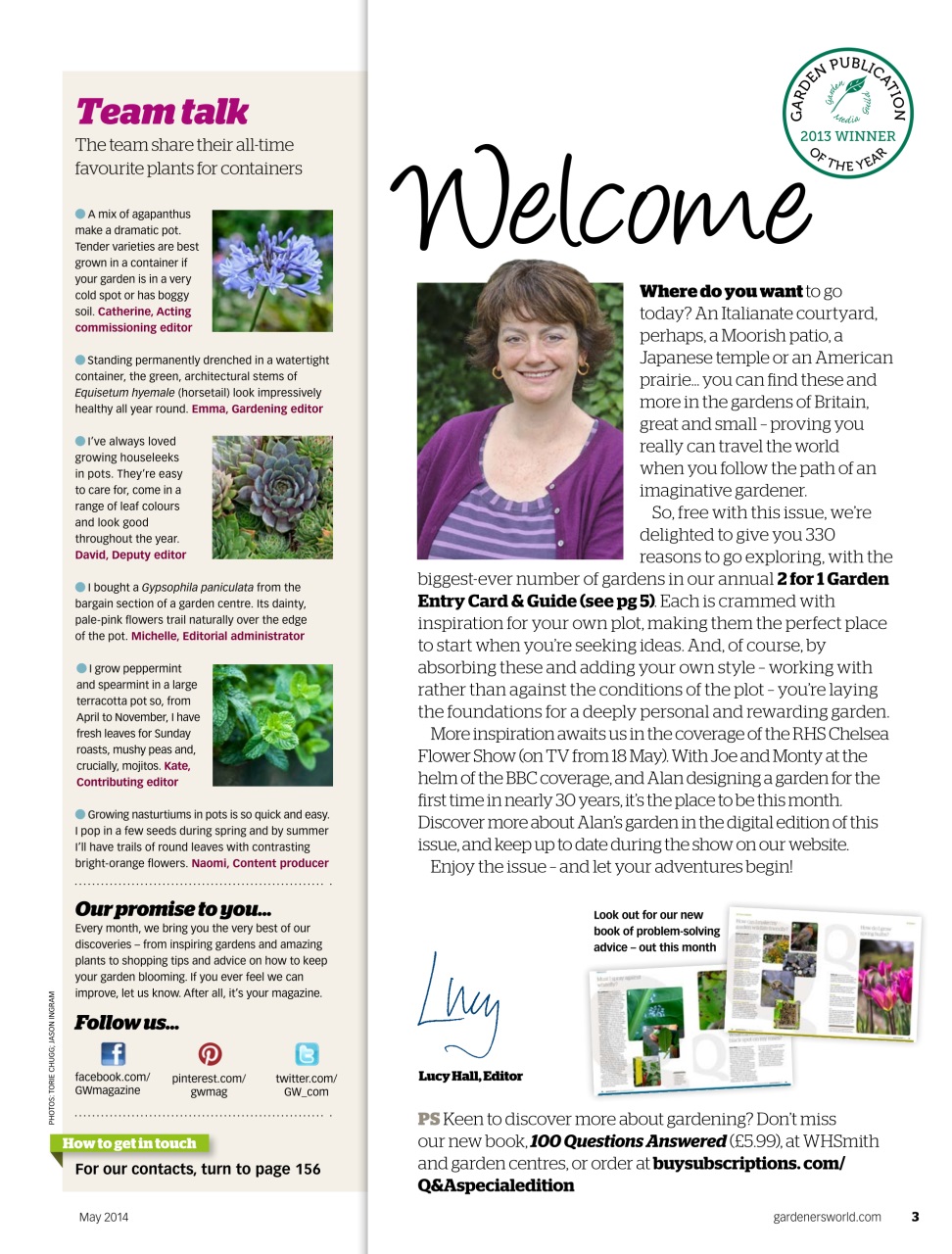 BBC Gardeners’ World Magazine Preview Pages