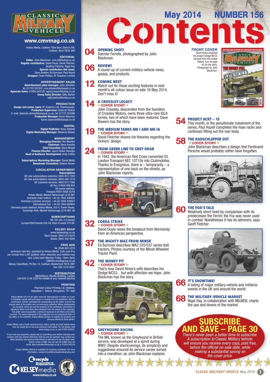 Classic Military Vehicle Preview Pages