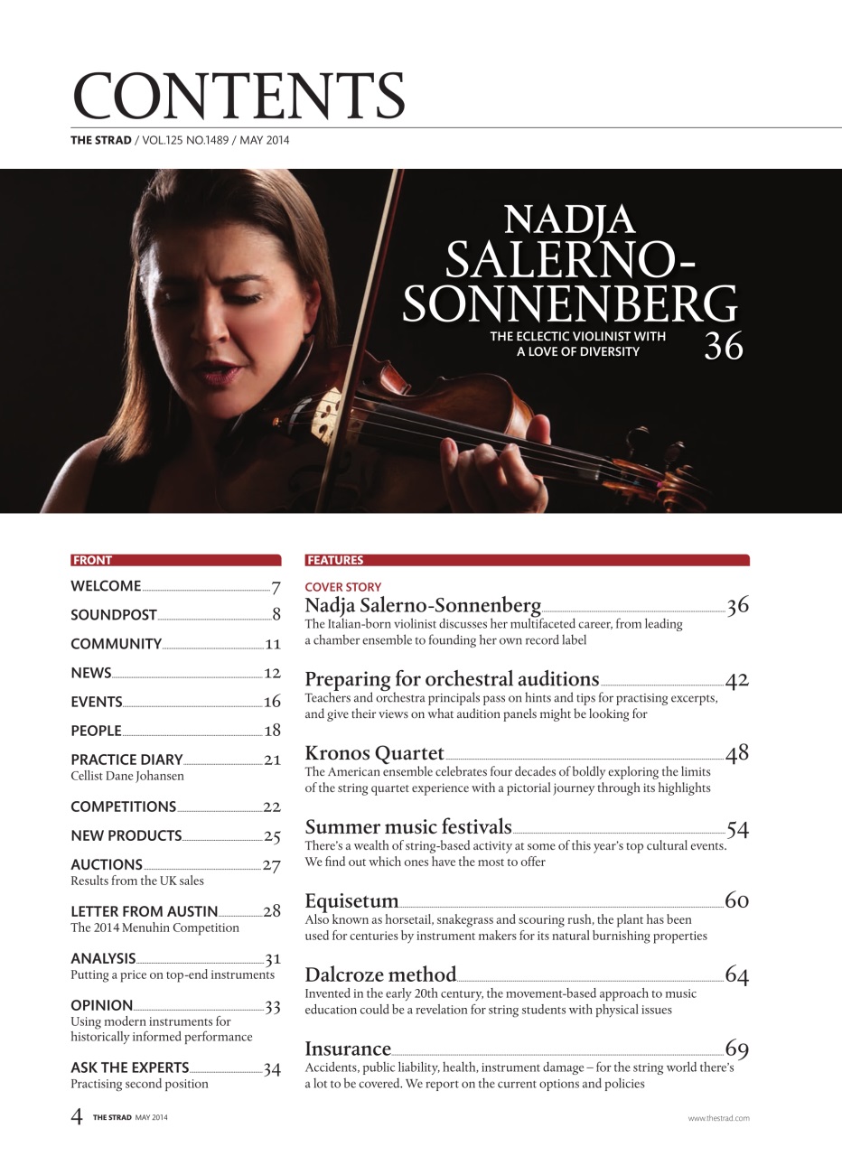 The Strad Preview Pages