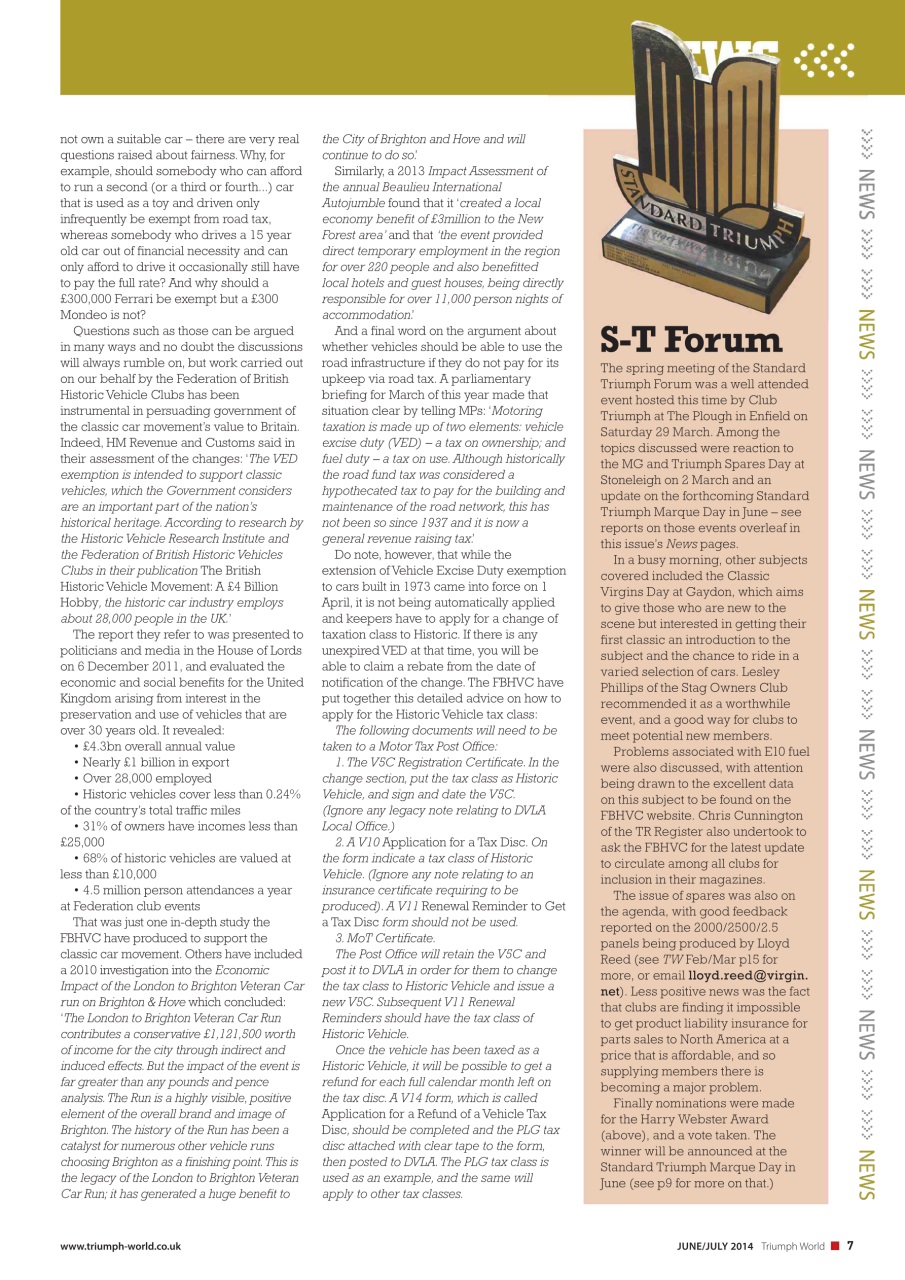 Triumph World Preview Pages