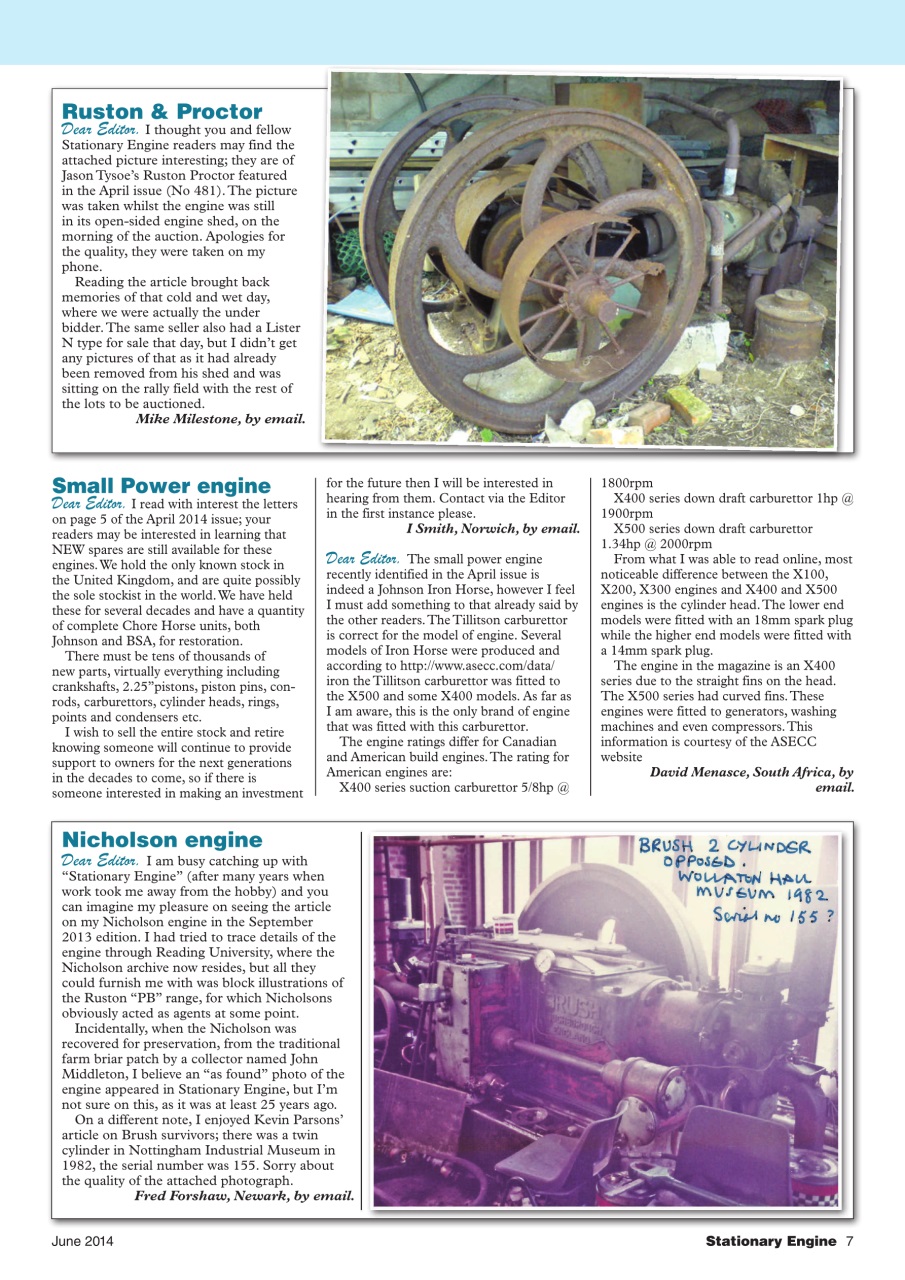Stationary Engine Preview Pages