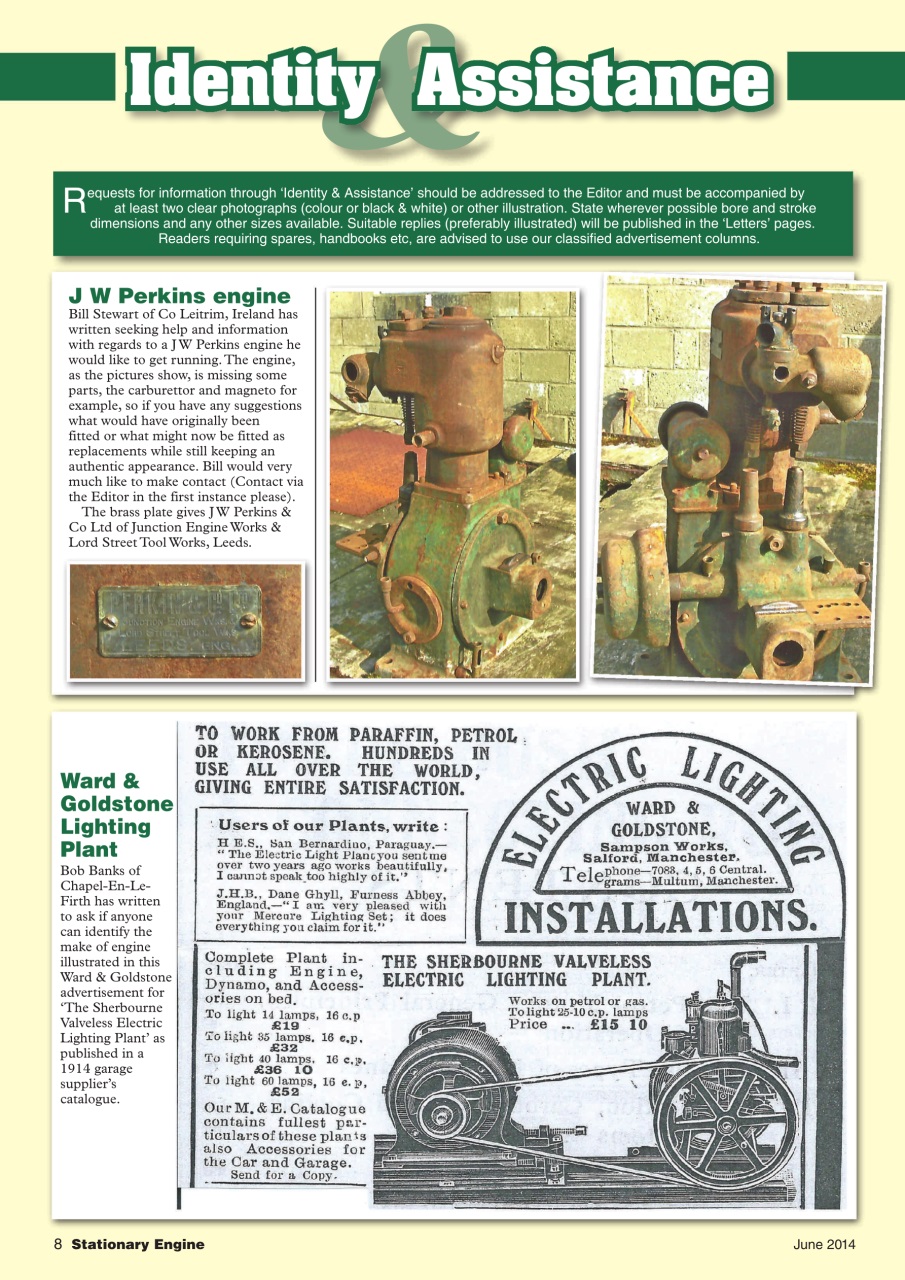 Stationary Engine Preview Pages
