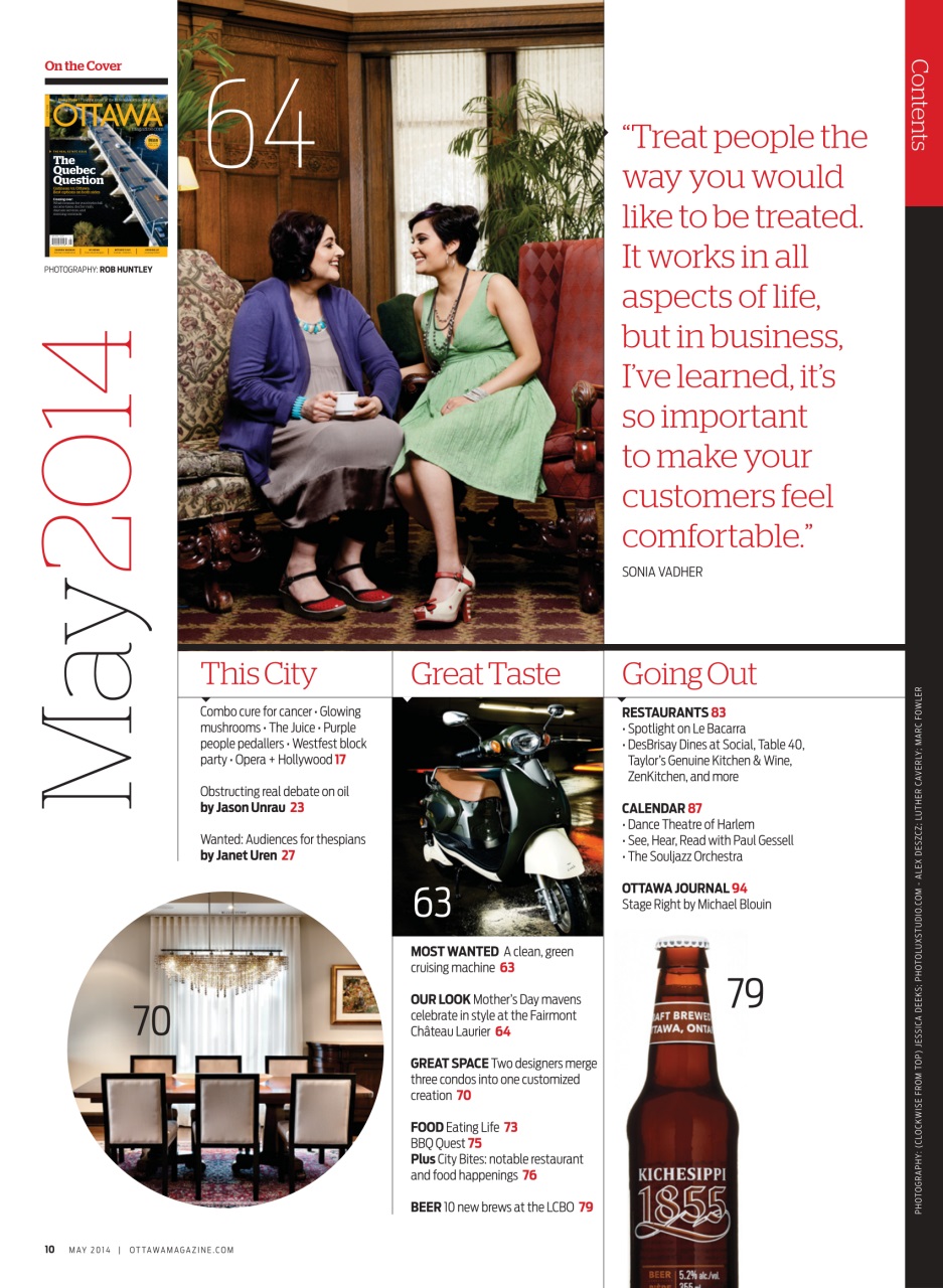 Ottawa Magazine Preview Pages