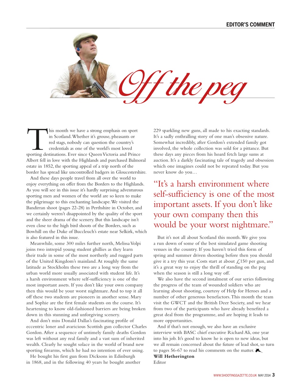 Shooting Gazette Preview Pages