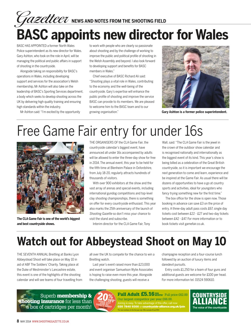 Shooting Gazette Preview Pages