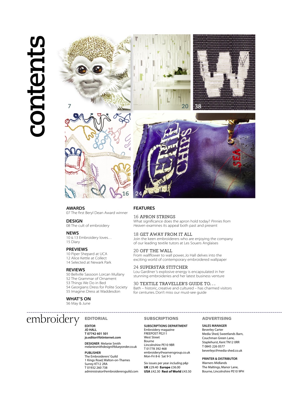 Embroidery Magazine Preview Pages