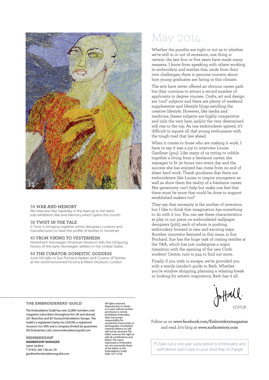 Embroidery Magazine Preview Pages